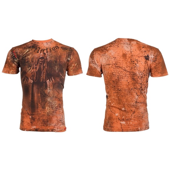 AFFLICTION Men's Short Sleeve T-Shirt FLOATING - Picture 3 of 8